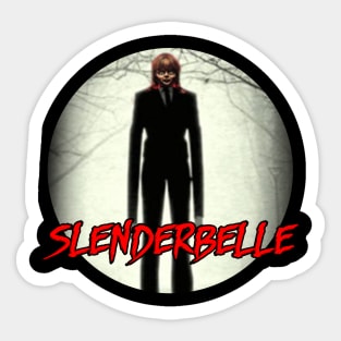slenderbelle slenderman x annabelle Sticker